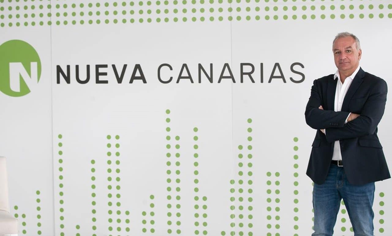 Luis Campos, portavoz de Nueva Canarias y coordinador de la campaña electoral.
