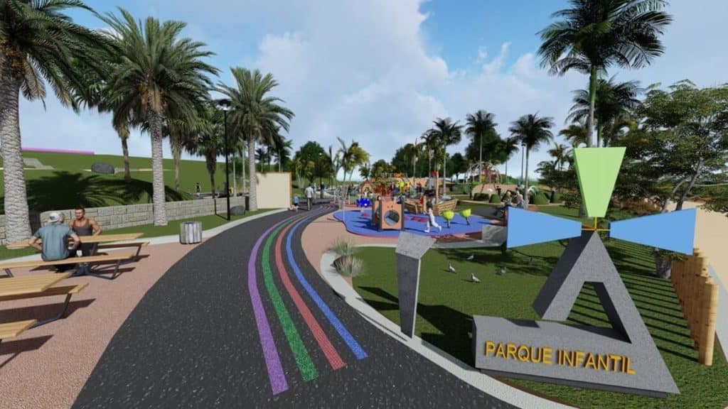 La zona infantil inclusiva se construirá en el parque de Santa Catalina, en La Gallega.