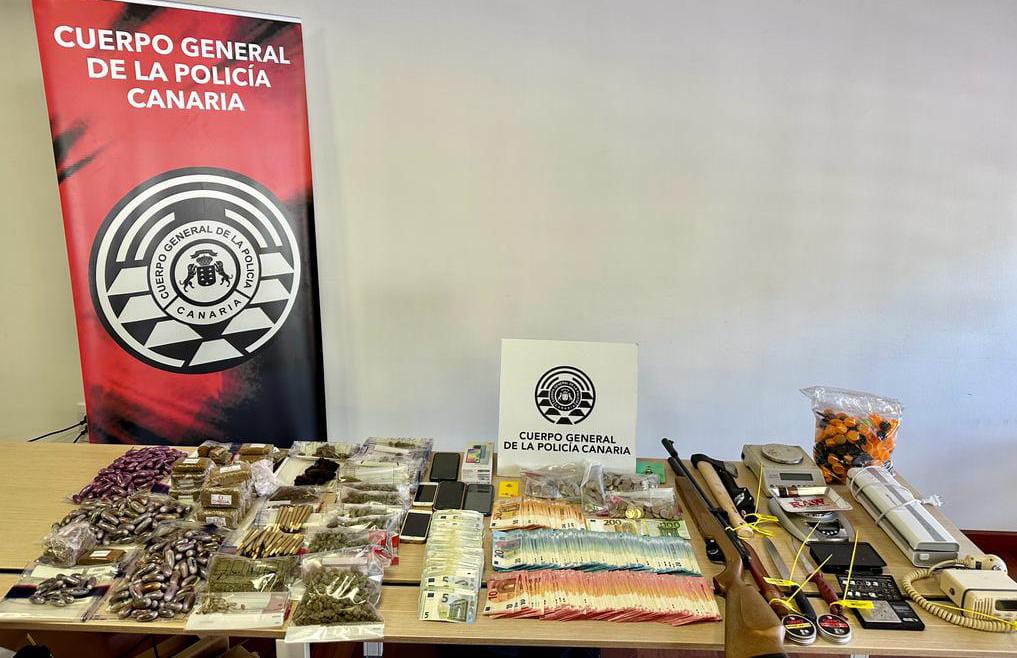 Desarticulan un supermercado de la droga en Tenerife y confiscan un arsenal