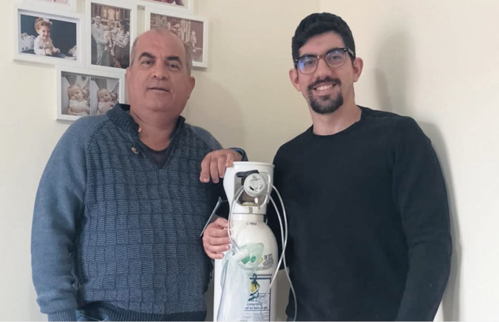 El tinerfeño Yeray Núñez ya cuenta con oxígeno en su casa para calmar las durísimas crisis de dolor