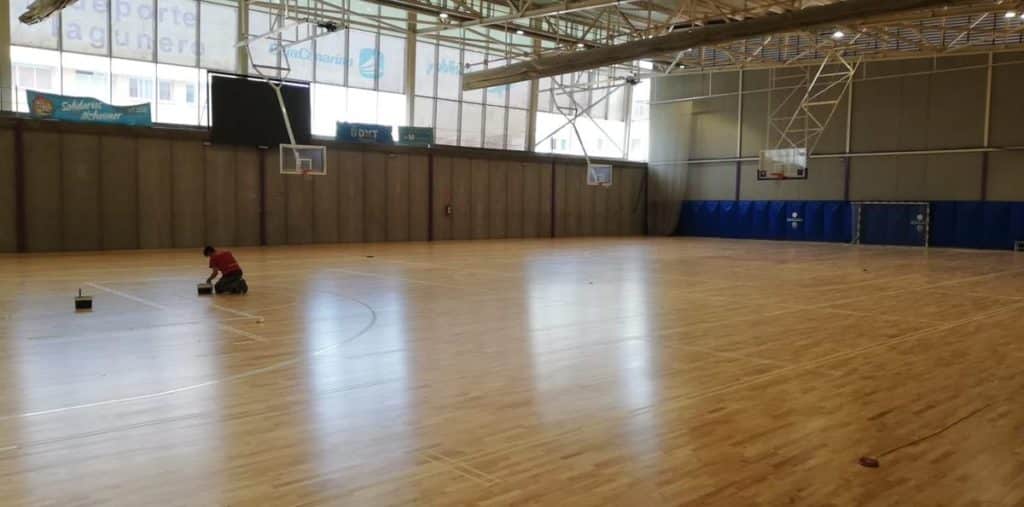 Concluyen las obras de remodelación del pabellón deportivo Islas Canarias, ubicado en Finca España