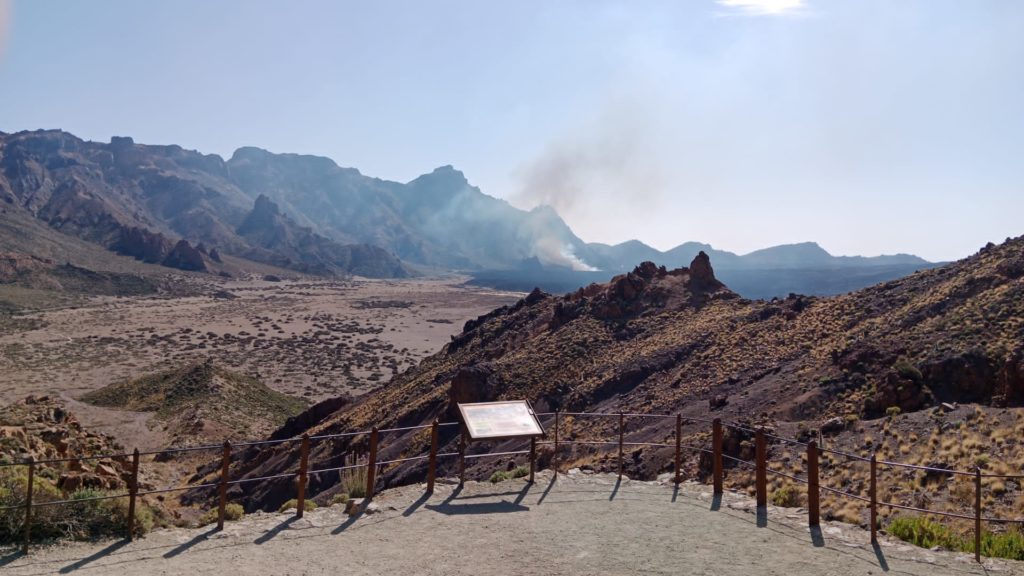 Conato de incendio en el Parque Nacional del Teide