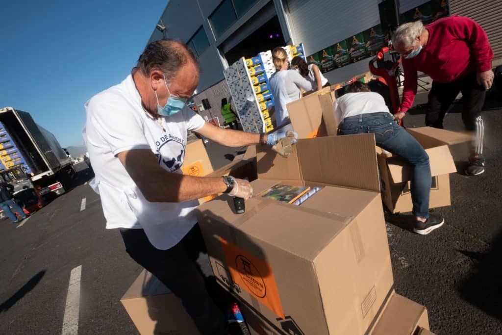 BancoTeide comienza a distribuir 206.096 kilos de alimentos de la ayuda europea para vulnerables
