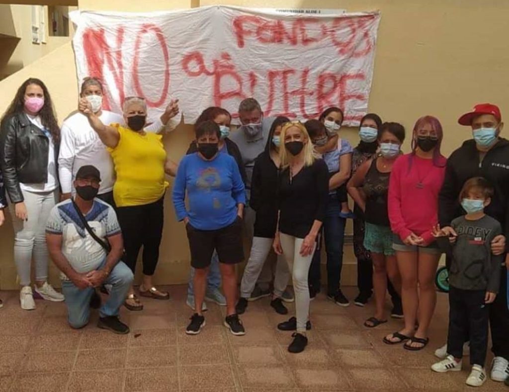 Los afectados tienen la orden de desahucio tras la moratoria COVID.