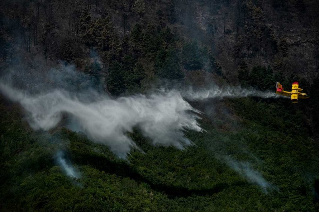 Los incendios de Tenerife y La Palma reabren el debate de los hidroaviones