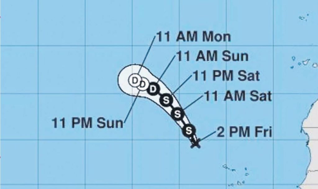 El ciclón que rondaba Cabo Verde pierde fuelle y se adentra en el Atlántico