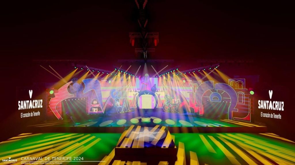 Así será el escenario del Carnaval de Santa Cruz de Tenerife 2024