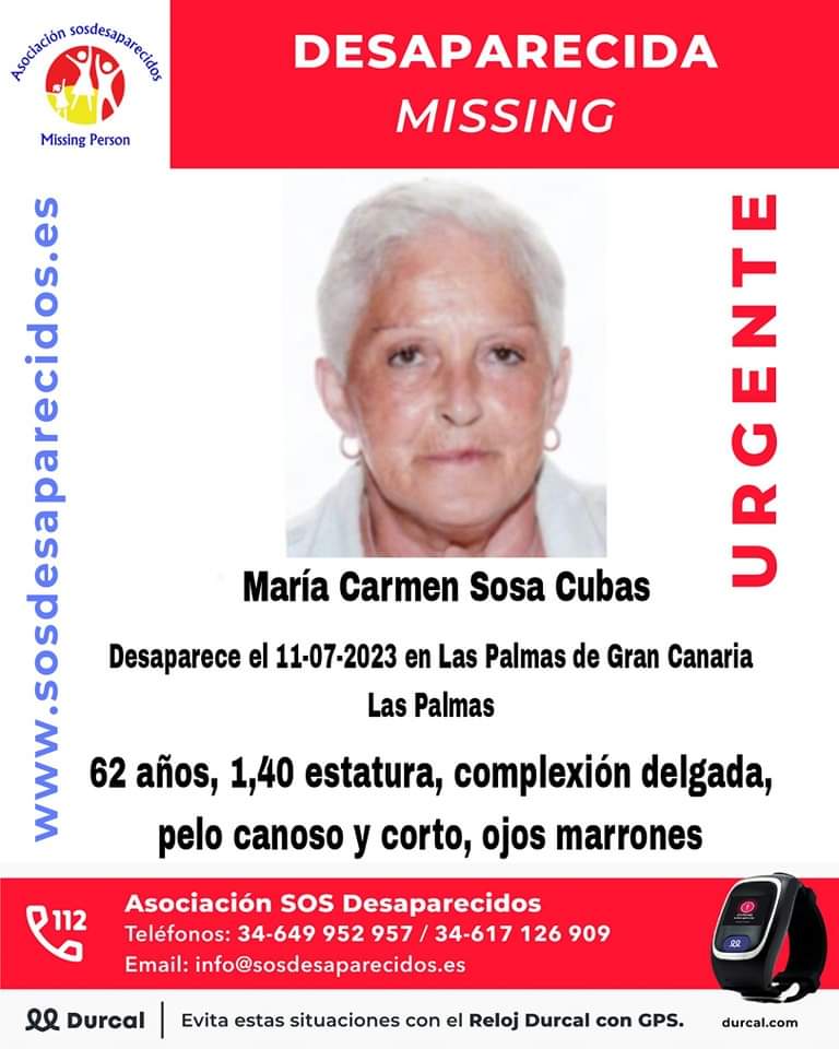 María Carmen Sosa Cubas. SOS Desaparecidos