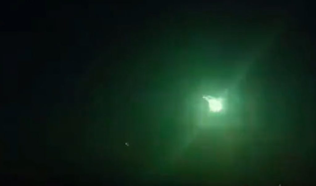 Así se vio la caída de un meteorito de gran tamaño en Turquía