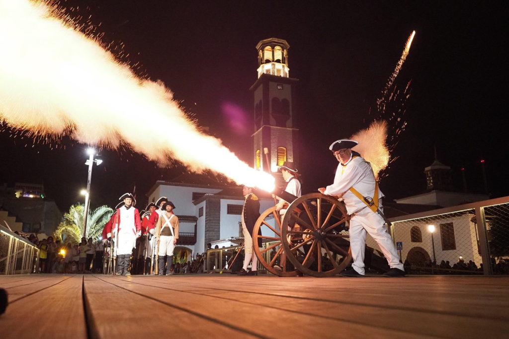 Santa Cruz recrea en sus calles la victoria del general Gutiérrez sobre la Armada de Nelson
