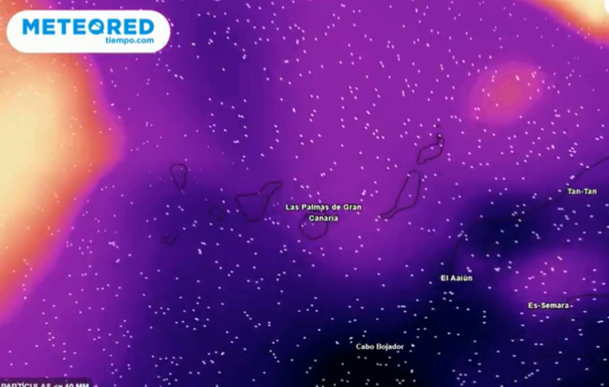Calima en Canarias: el mapa que refleja lo que está por llegar en breve a las Islas