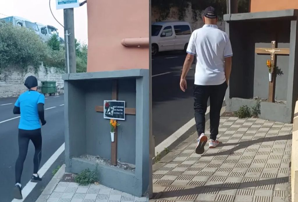 La calle de Tenerife en la que se acaba la acera y la gente se juega la vida