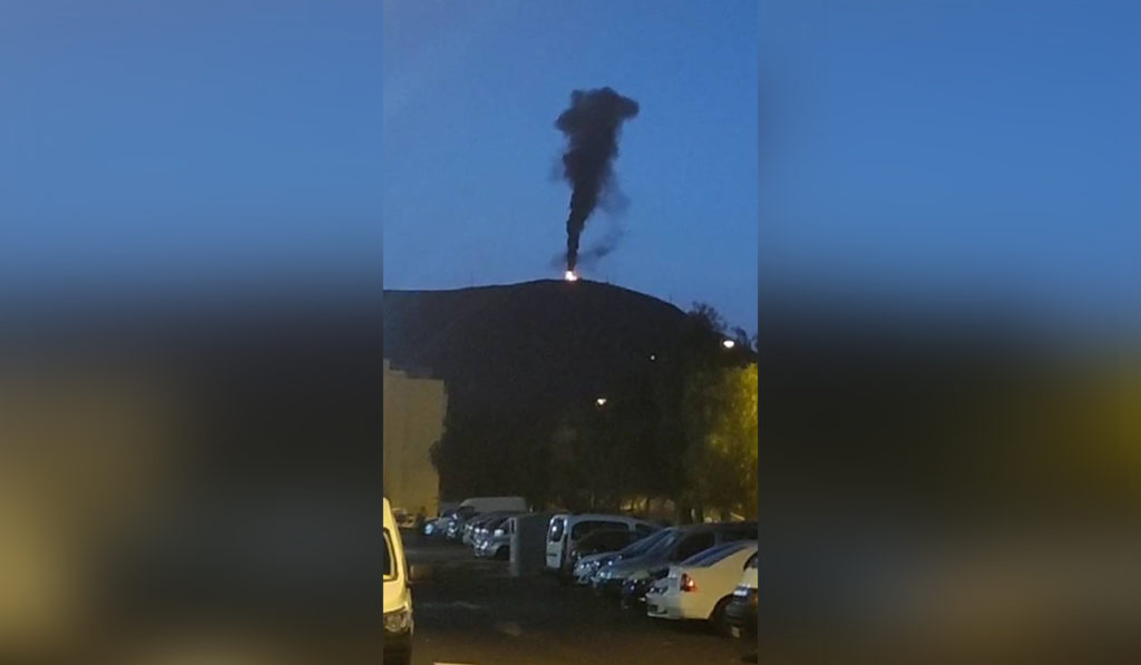 Las comunicaciones en el sur de Tenerife, amenazadas por un incendio