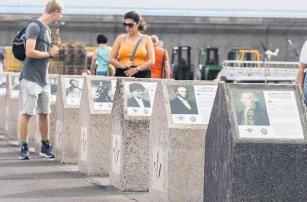 El Paseo de Visitantes Ilustres del Puerto de Santa Cruz incorpora once nuevas personalidades