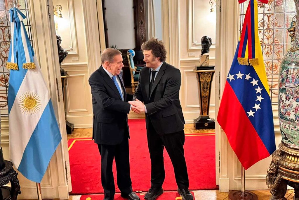 Edmundo González y Javier Milei