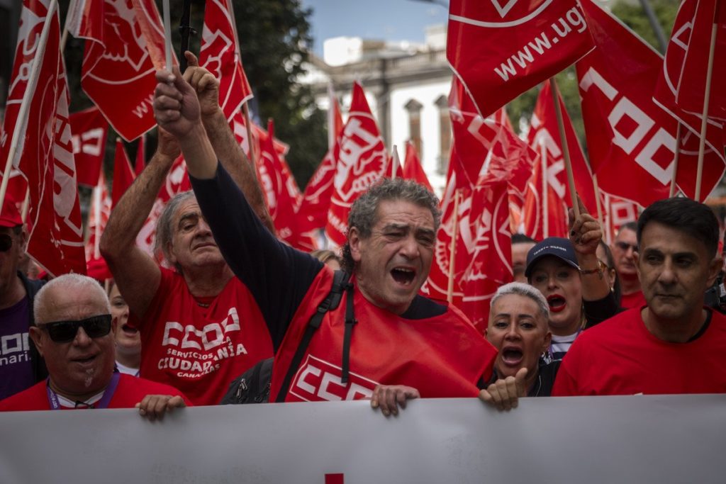 Manifestación del 1 de mayo 2025 en Tenerife
