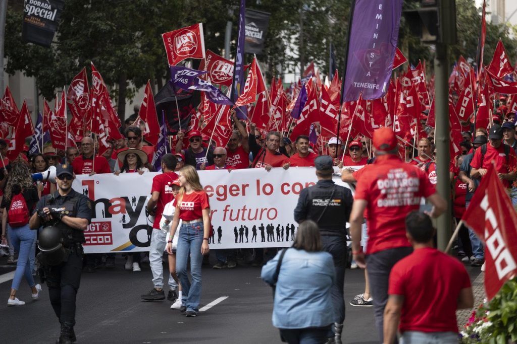 Manifestación del 1 de mayo 2025 en Tenerife