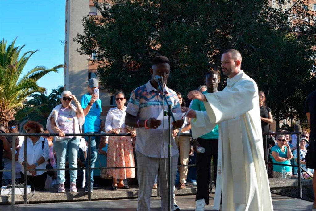 Migrants in the Canary Islands pleaded with the Virgin Mary for the fate of those seeking refuge in Europe.