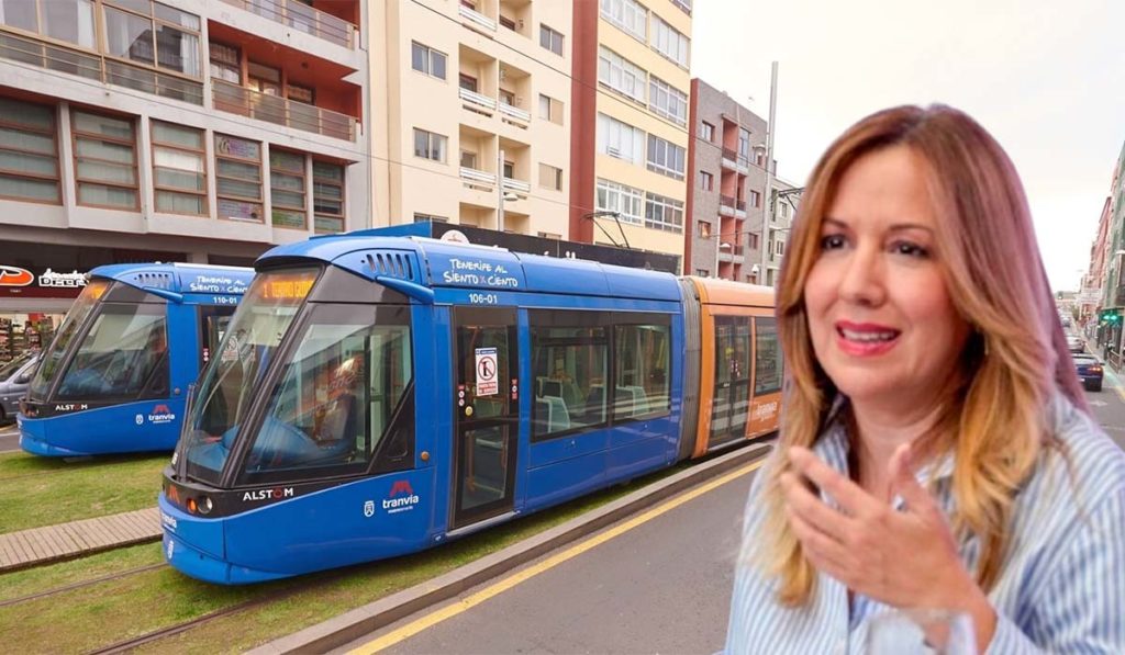 Rosa Dávila, sobre la huelga en el Tranvía de Tenerife: "Hay cosas en las que no se puede ceder". DA