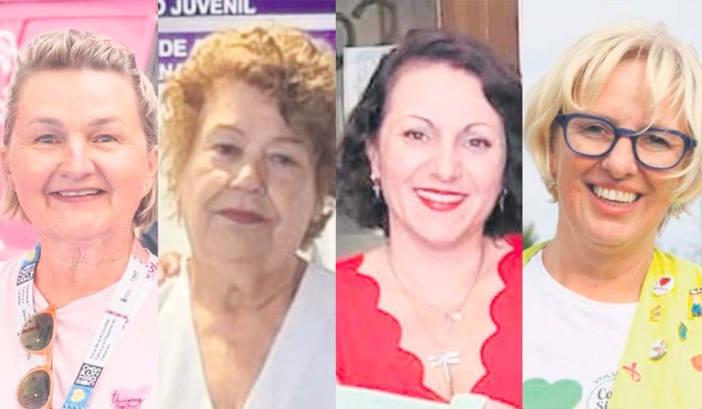 Cuatro mujeres, motor de la acción ciudadana en el sur de Tenerife.