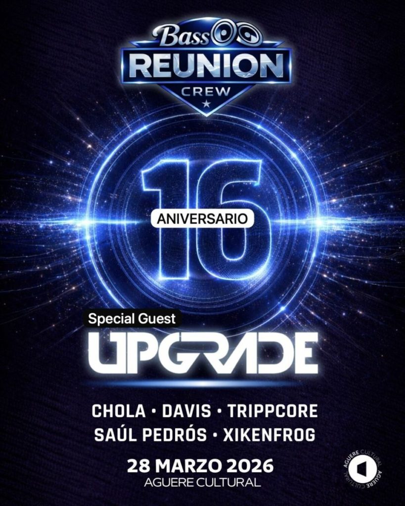 Bass Reunion Celebrates 16th Anniversary in Tenerife with Upgrade Headlining