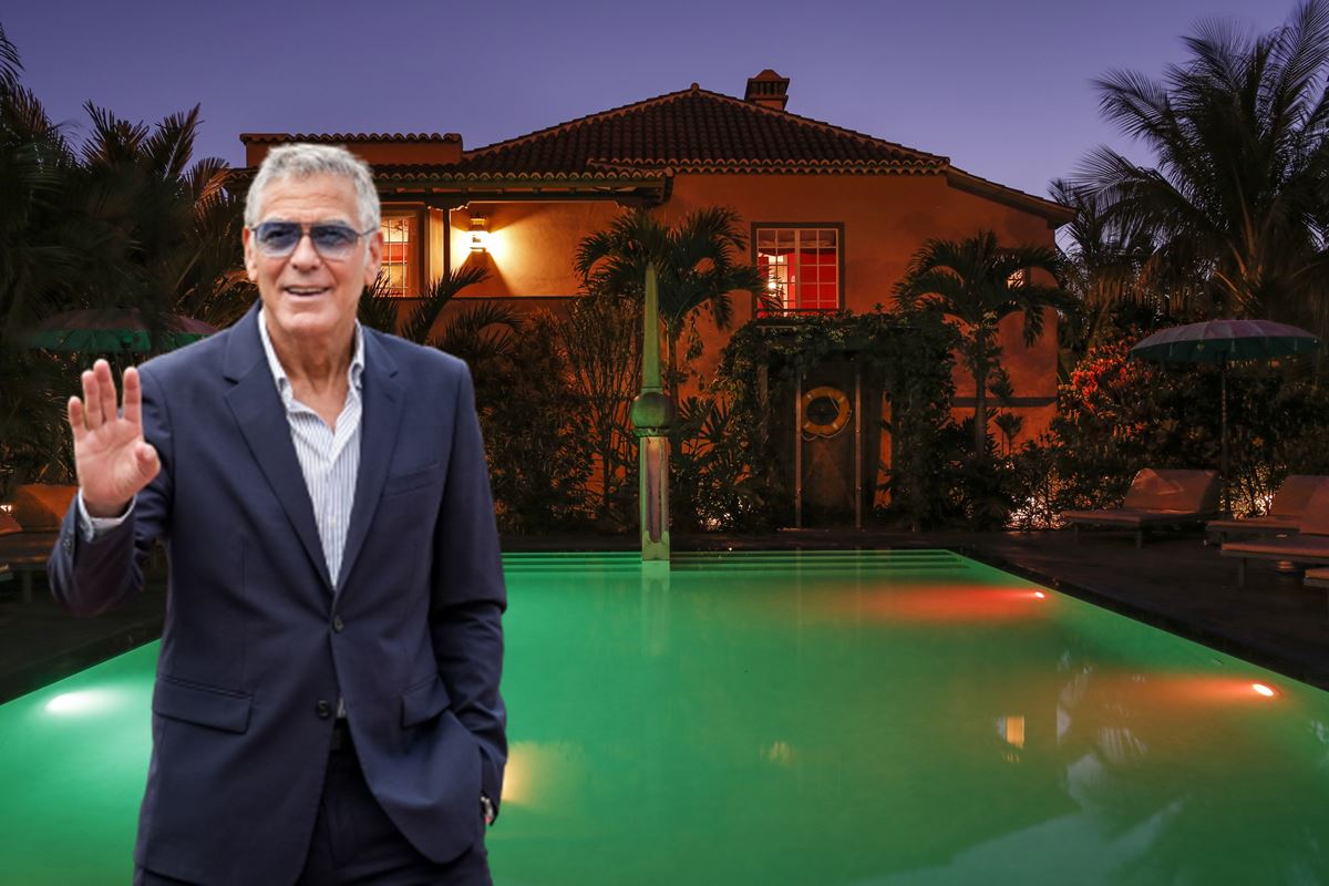 El refugio secreto de George Clooney en Canarias con tapices del siglo XVII y 1.300 piezas de arte
