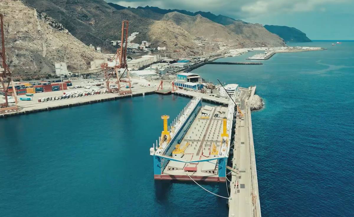 El dique que impulsa el futuro naval de Tenerife