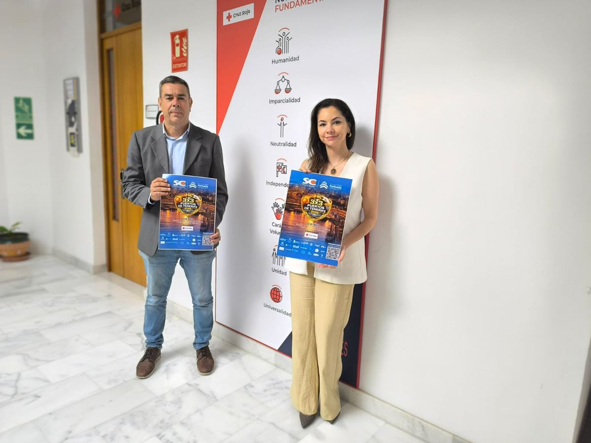 El Torneo de Baloncesto 3x3 “Puertos de Tenerife 2026” destina parte de su recaudación a los proyectos sociales de Cruz Roja