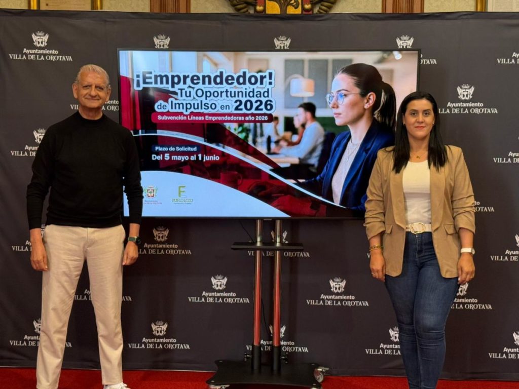 Cheque emprendedor de La Orotava: hasta 2.800 euros para nuevos autónomos