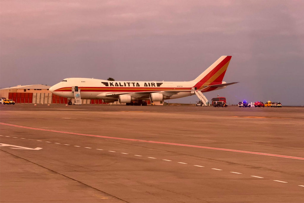 Avión EEUU evacuación hantavirus Tenerife
