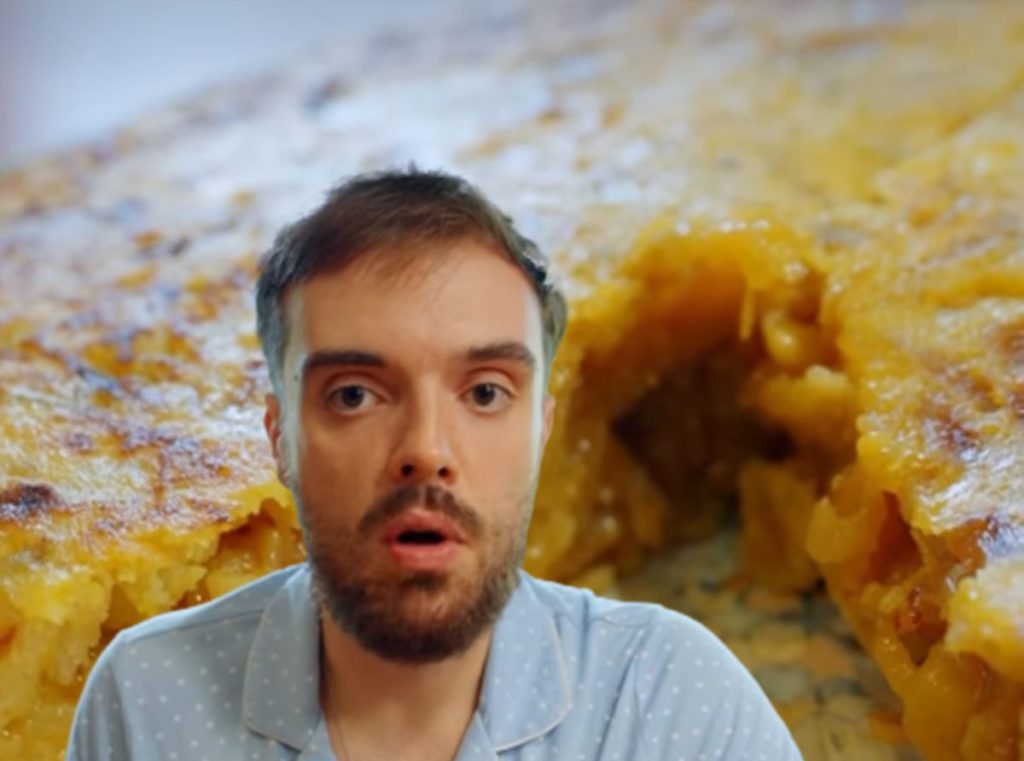 Retrato del creador de contenido Ibai Llanos durante la grabación de una de sus catas gastronómicas en su canal