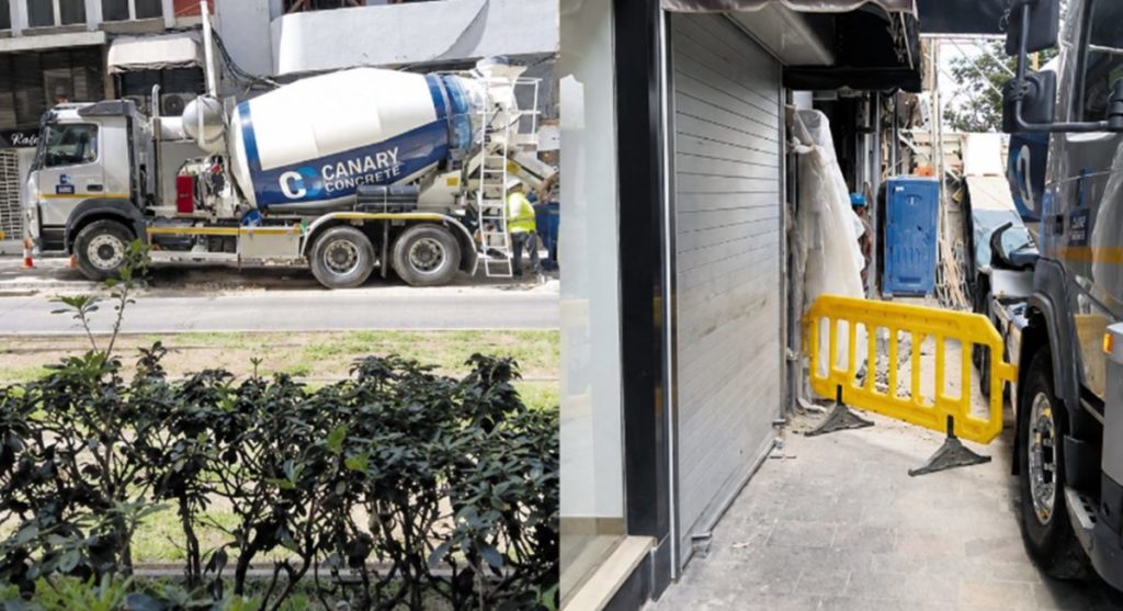 Varios comercios de la Rambla de Pulido, contra una obra que dura casi tres años: “Esto es la ruina”