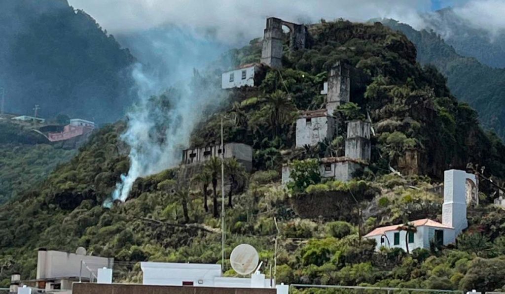 Controlado el incendio declarado en Santa Cruz de La Palma