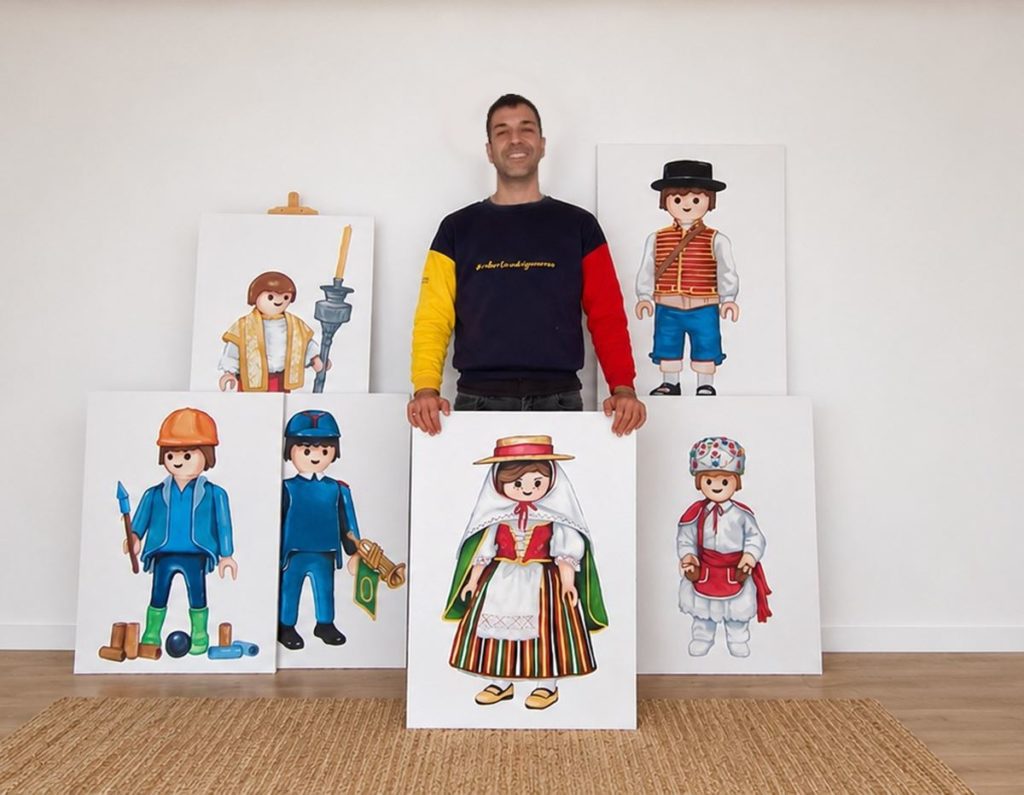 Roberto, el tinerfe&ntilde;o que crea arte con el Playmobil m&aacute;s canario