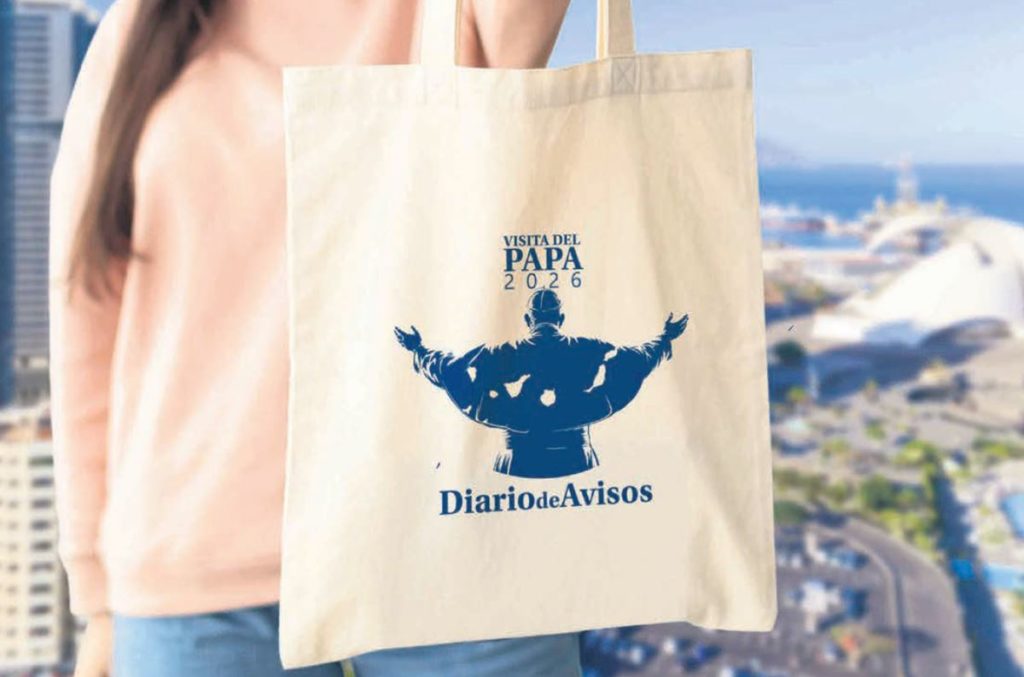 Diario de Avisos regala ma&ntilde;ana la bolsa de la visita del papa Le&oacute;n XIV