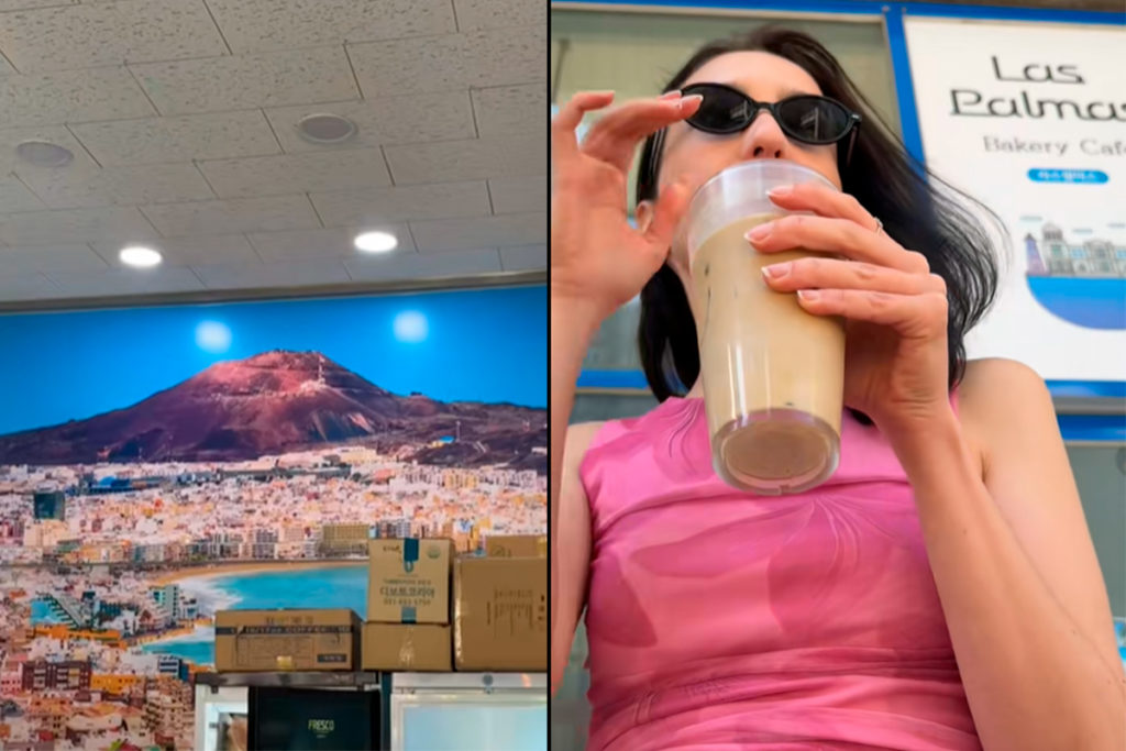 Una canaria viviendo en Corea del Sur se sorprende al ver una cafetería sobre Las Palmas: “Estamos en todas partes”