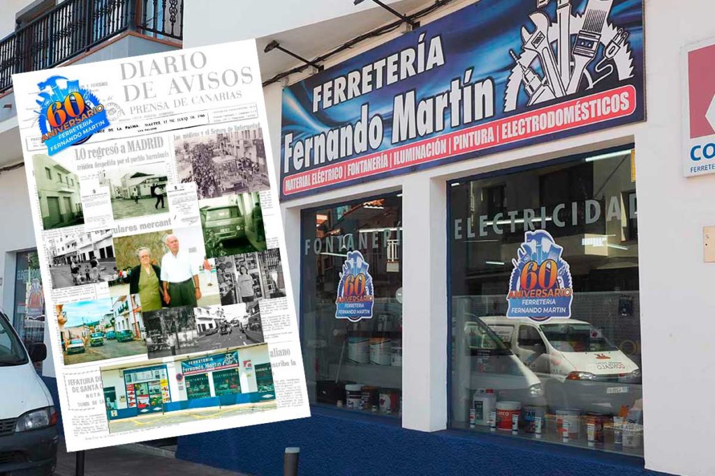 60 años entre tornillos y tinta: la historia de uno de los comercios más antiguos de Los Realejos
