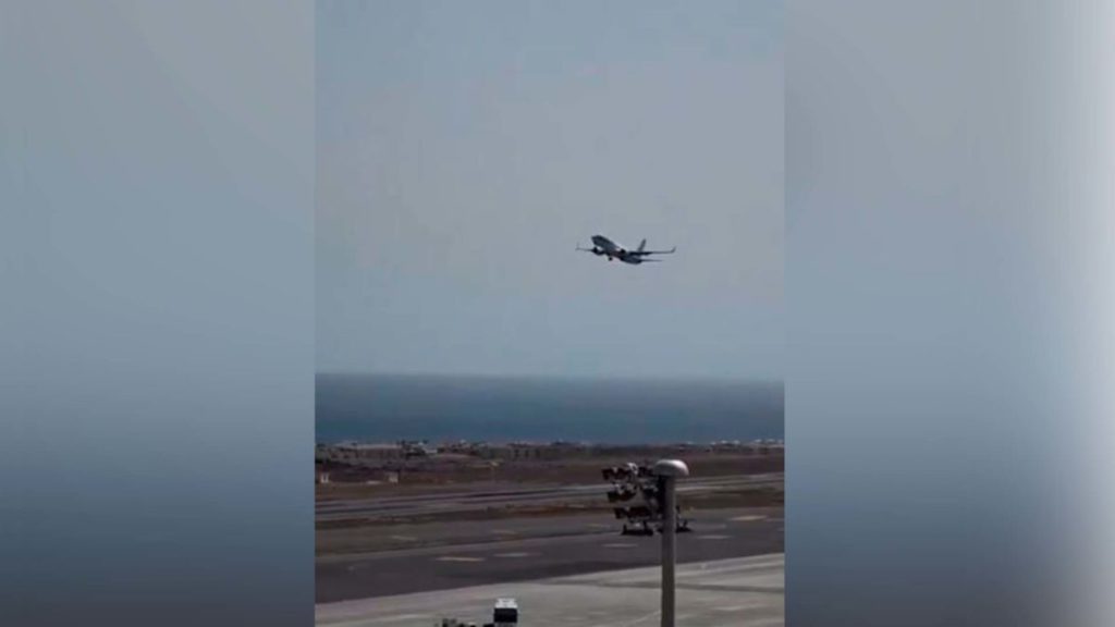 Varias cizalladuras afectan a Tenerife Sur: el vídeo que muestra su efecto en un avión