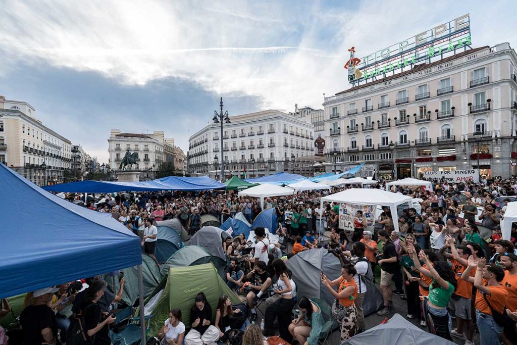 El Sindicato de Inquilinas habla claro: la acampada de Sol seguir&aacute; si el Gobierno no incluye contratos indefinidos de alquiler
