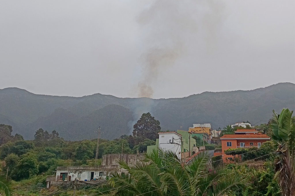 Controlado el conato de incendio en La Orotava