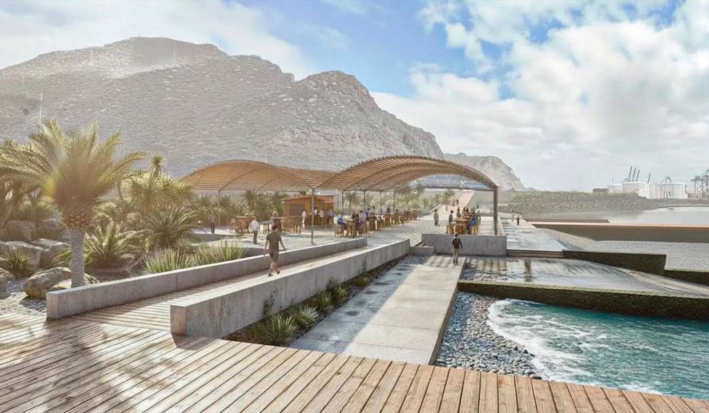 Así quiere transformar Santa Cruz el litoral de Valleseco: espigones, jardines, cafeterías y grandes zonas peatonales