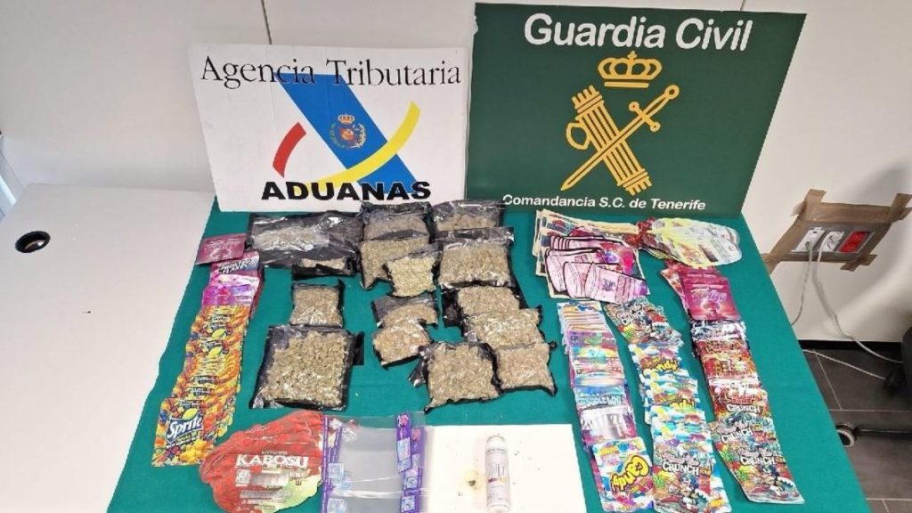 El ‘souvenir’ que delató a un pasajero en Tenerife Sur: llevaba “gominolas” en la maleta