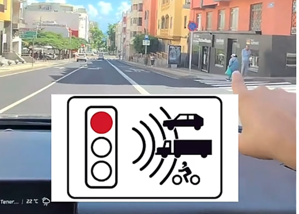 La nueva señal de radar en pleno centro de Santa Cruz por la que te pueden multar con 200 euros: "Te cazan automáticamente"