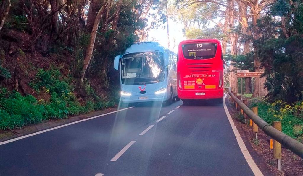 El Cabildo pide limitar a 12,2 metros las guaguas y fijar un recorrido &uacute;nico en Anaga